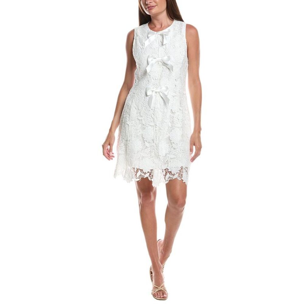 Layered With Love Womens  Lina Lace Mini Dress, White
